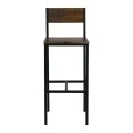 STAB BAR Stool Metal Anthracite/Antique Brown