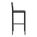 STAB BAR Stool Metal Anthracite/Antique Brown