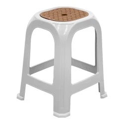 Desia Megapap polypropylene stool in white color 35x35x45cm. Desia Megapap polypropylene stool in white color 35x35x45cm.