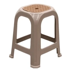 Desia Megapap polypropylene stool in beige color 35x35x45cm. Desia Megapap polypropylene stool in beige color 35x35x45cm.
