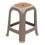 Desia Megapap polypropylene stool in beige color 35x35x45cm.