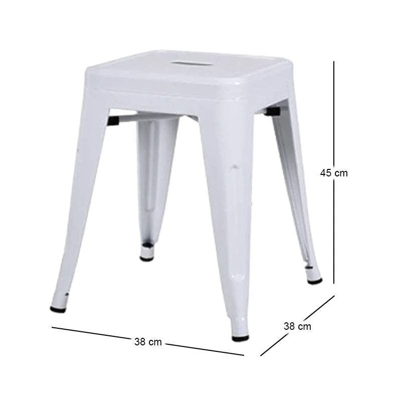 RELIX Stool H.45cm Metal White