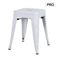 RELIX Low Stool Steel White
