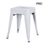 RELIX Low Stool Steel White