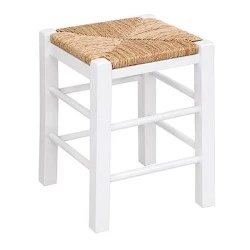 TAVERNA Stool H50cm Impregnation Lacquer White TAVERNA Stool H50cm Impregnation Lacquer White