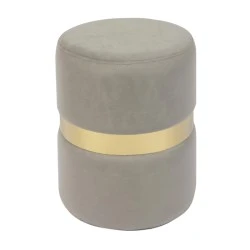 TOMMY Stool Gold/Fabric Grey Velure TOMMY Stool Gold/Fabric Grey Velure