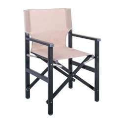 Director Armchair, Aluminium Anthracite, Textilene (one piece) Beige Director Armchair, Aluminium Anthracite, Textilene (one piece) Beige