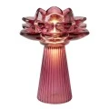 DARK PINK LED TABLE LAMP IN THE SHAPE OF A FLOWER 15X13X20CM BATTERY OPPERATED