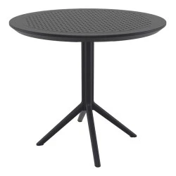 SKY BLACK Φ105X74εκ. ΤΡΑΠΕΖΙ ΠΟΛ/ΝΙΟΥ