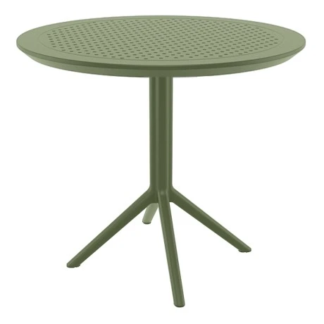 SKY OLIVE GREEN Φ105X74εκ. ΤΡΑΠΕΖΙ ΠΟΛ/ΝΙΟΥ