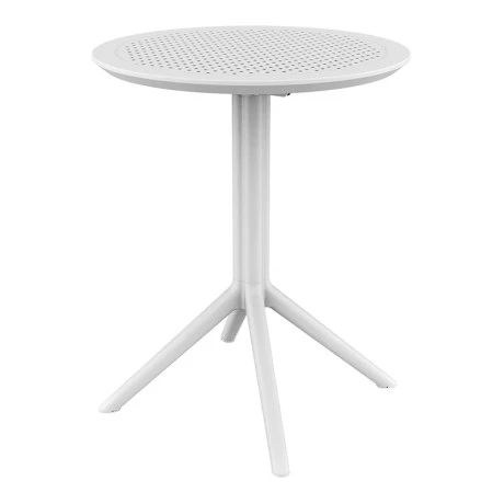 SKY WHITE Φ60X74εκ. ΤΡΑΠΕΖΙ ΠΤΥΣ/ΝΟ ΠΟΛ/ΝΙΟΥ