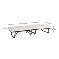 SPAN Folding Bed 76x190x38cm/Mattress 8cm