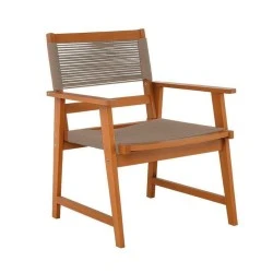 SPRING Living Armchair Acacia Natural, Rope Wicker Beige SPRING Living Armchair Acacia Natural, Rope Wicker Beige