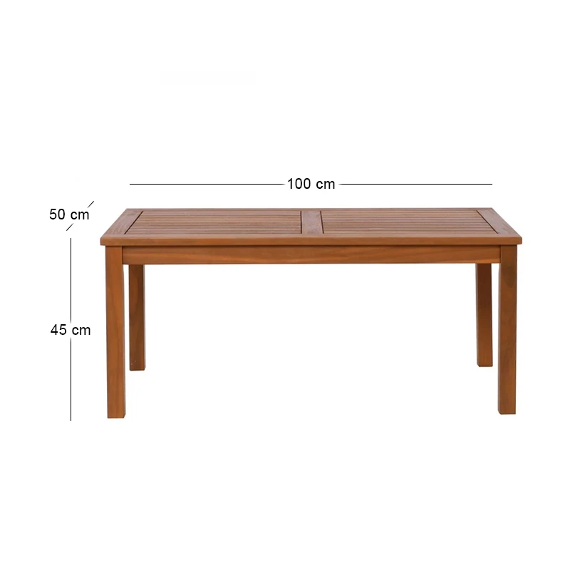 SPRING Table 100x50cm, Acacia Natural
