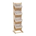 4 TIER BASKET STAND 35X35X125CM