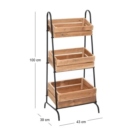3 TIER STORAGE RACK 43X39X100CM