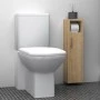 Στήλη μπάνιου Murray Megapap χρώμα φυσικό οξιάς 16x14x70εκ.