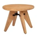 ROUND SIDE TABLE IN NATURAL COLOR MADE OF PINE WOOD 60X60X47CM KD