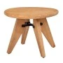 ROUND SIDE TABLE IN NATURAL COLOR MADE OF PINE WOOD 60X60X47CM KD