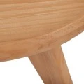 ROUND SIDE TABLE IN NATURAL COLOR MADE OF PINE WOOD 60X60X47CM KD