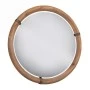 DECO ROUND MIRROR WITH WOODEN FRAME 65X4X65CM