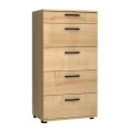 Helia Megapap melamine dresser in oak color 60x44x108cm.