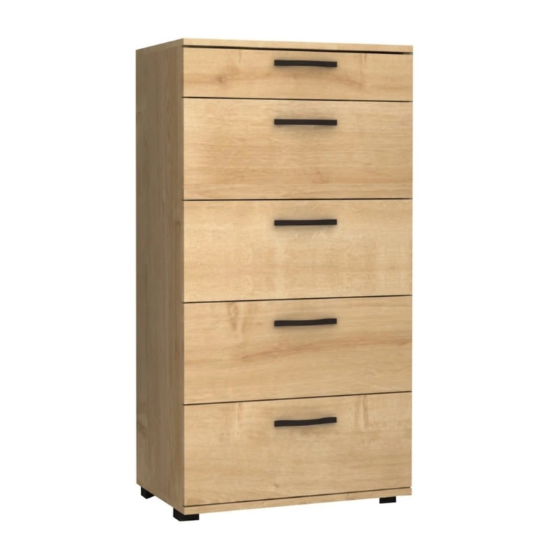 Helia Megapap melamine dresser in oak color 60x44x108cm.