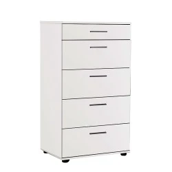 Συρταριέρα Trendline Megapap χρώμα λευκό 60x44x108εκ.