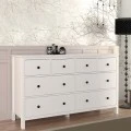 Συρταριέρα - Μπουφές Sabina Megapap χρώμα λευκό 160x50x96εκ.
