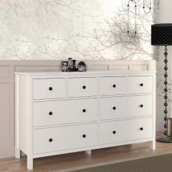 Συρταριέρα - Μπουφές Sabina Megapap χρώμα λευκό 160x50x96εκ. Συρταριέρα - Μπουφές Sabina Megapap χρώμα λευκό 160x50x96εκ.