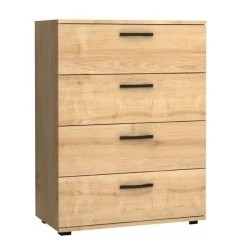 Velika Megapap melamine dresser in oak color 73x44x96cm. Velika Megapap melamine dresser in oak color 73x44x96cm.