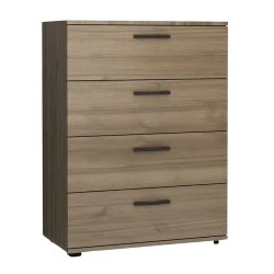 Velika Megapap melamine dresser in walnut color 73x44x96cm. Velika Megapap melamine dresser in walnut color 73x44x96cm.