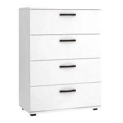 Velika Megapap melamine dresser in white color 73x44x96cm. Velika Megapap melamine dresser in white color 73x44x96cm.