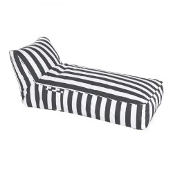 TACO MAX Lounge Bean Bag Striped White/Grey 100% waterproof TACO MAX Lounge Bean Bag Striped White/Grey 100% waterproof