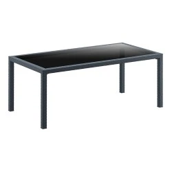 ΤΑΙΤΙ DARK GREY 180Χ94Χ75εκ. ΤΡΑΠΕΖΙ ΜΕ ΤΖΑΜΙ ΠΟΛ/ΝΙΟΥ - 53.0201