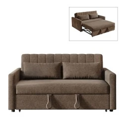 TEMPO-W Sofabed Fabric Brown