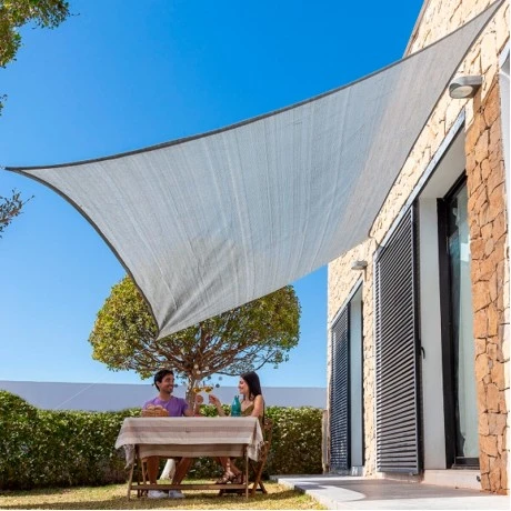 Shade awning Reshad InnovaGoods HDPE color grey 3x4m.