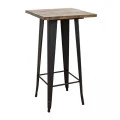 TEXAS ΜΠΑΡ ΜΑΥΡΟ ΜΑΤ ΤΡΑΠ. 60Χ60Χ103εκ.WOOD TOP