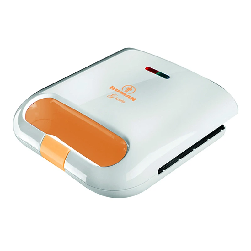 Toaster - sandwich maker 750W Human Gusto HU-131 in white - orange color