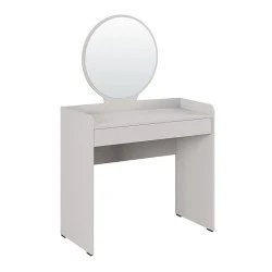 Curve Megapap melamine dressing table in mink color 90x47x142cm. Curve Megapap melamine dressing table in mink color 90x47x142cm.