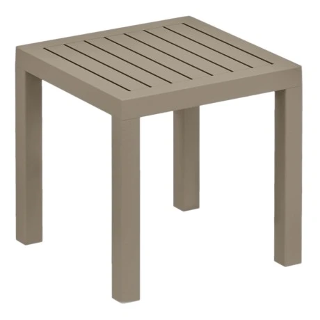 Τραπεζάκι ρητίνης σε dove grey χρώμα 45x45x45 εκ. OCEAN SIESTA