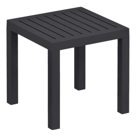 Τραπεζάκι ρητίνης σε μαύρο χρώμα 45x45x45 εκ. OCEAN SIESTA
