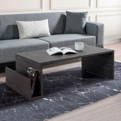 Regnar Megapap melamine coffee table in rebab color 100.6x55x31.8cm. Regnar Megapap melamine coffee table in rebab color 100.6x55x31.8cm.
