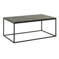 Homemania Sully metallic/melamine coffe table in marble decor color 100x60x42cm.