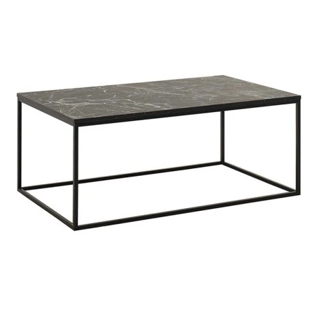 Homemania Sully metallic/melamine coffe table in marble decor color 100x60x42cm.