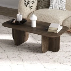 Becaj Megapap melamine coffee table in walnut color 120x60x41.4cm. Becaj Megapap melamine coffee table in walnut color 120x60x41.4cm.