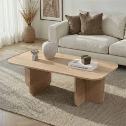 Becaj Megapap melamine coffee table in sapphire oak color 120x60x41.4cm. Becaj Megapap melamine coffee table in sapphire oak color 120x60x41.4cm.
