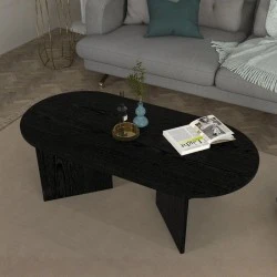 Τραπεζάκι σαλονιού Cortado Megapap χρώμα sencron black 120x60x39,6εκ. Τραπεζάκι σαλονιού Cortado Megapap χρώμα sencron black 120x60x39,6εκ.