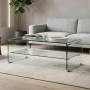 Τραπεζάκι σαλονιού Glasser Clear ενισχυμένο γυαλί 100x50x43εκ.