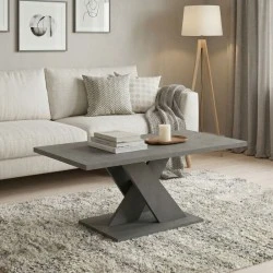 Marcello Megapap melamine coffee table in anthracite color 110x55x47cm. Marcello Megapap melamine coffee table in anthracite color 110x55x47cm.